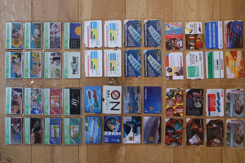 Collection de 500 t&eacute;l&eacute;cartes 