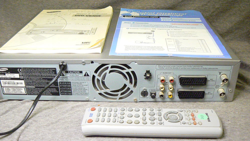 Samsund DVD-VHS DVD-VR300E Photos/Video/TV