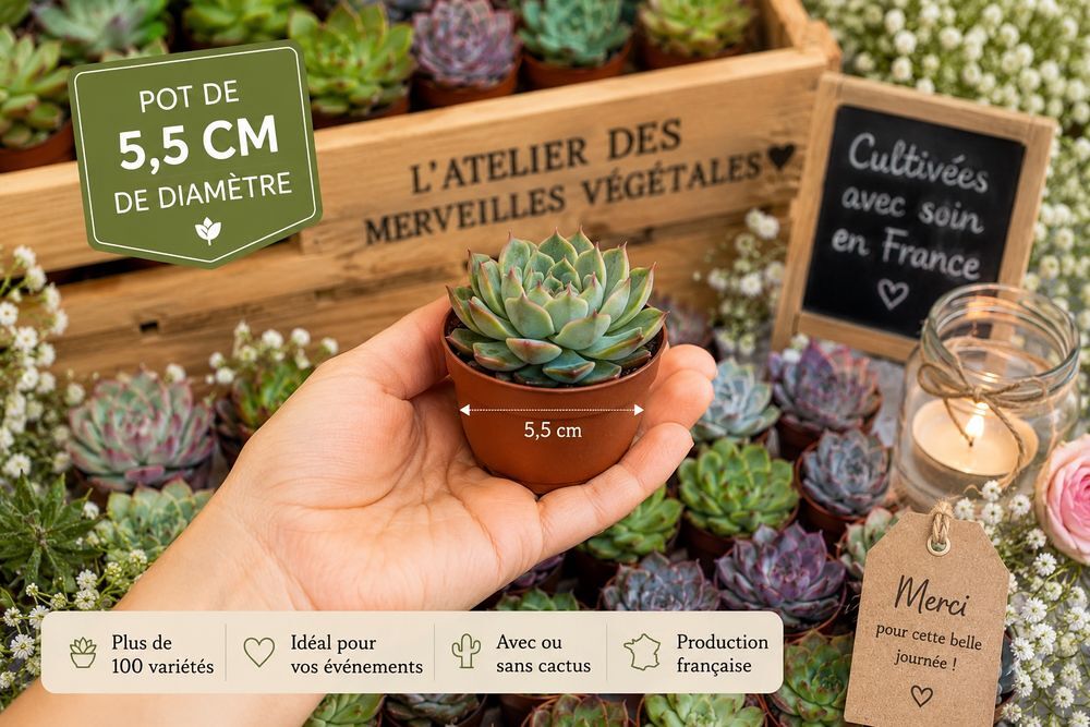 Mini plantes succulentes disponibles par lots : 10, 20, 50.. Jardin