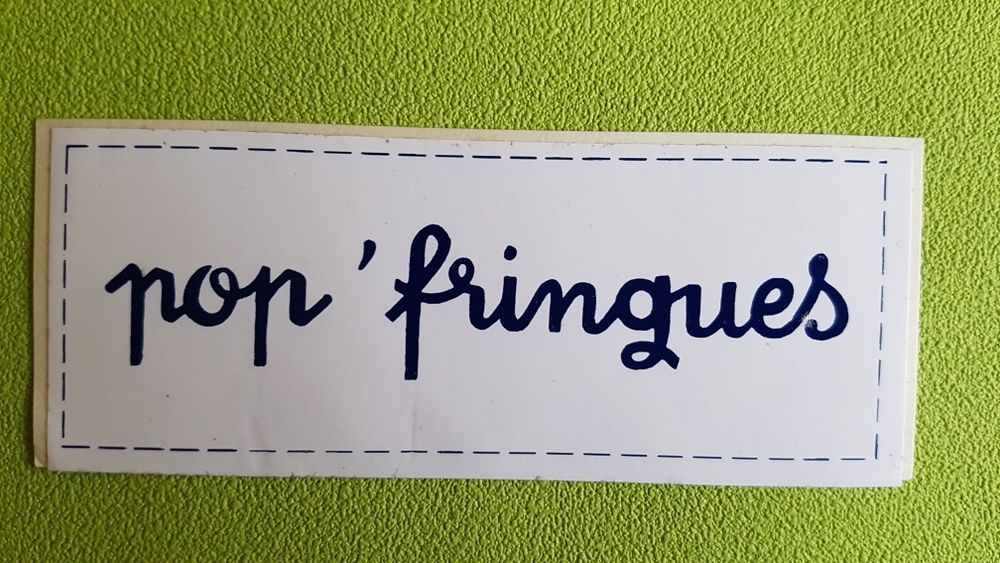 AUTOCOLLANT POP ' FRINGUES 