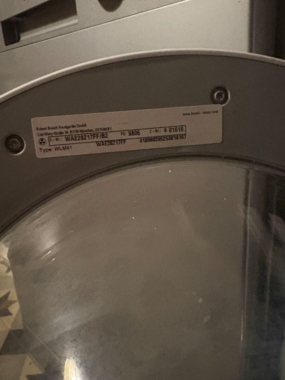 machine &agrave; laver Bosch s&eacute;rie 2 Electrom�nager