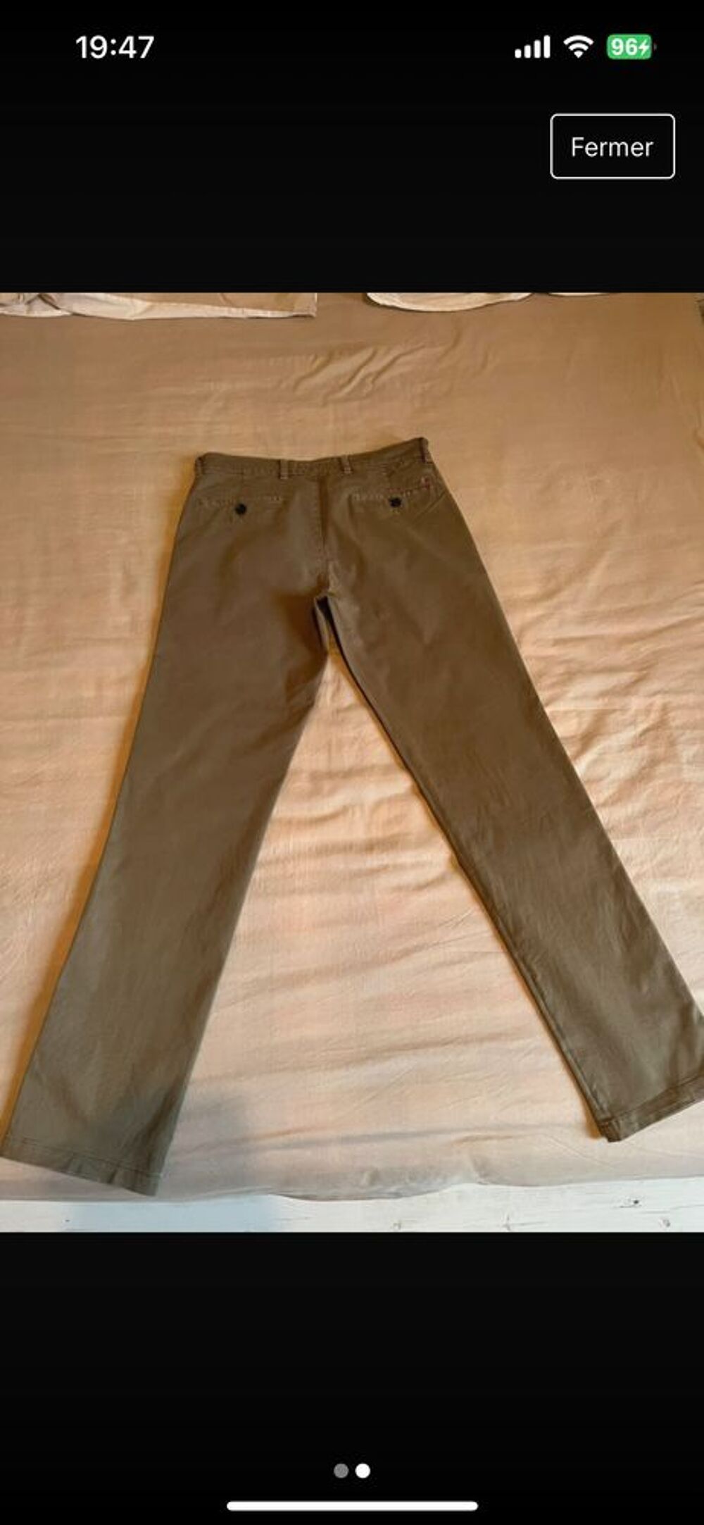 Pantalon LCDN Marron Taille 40 Vêtements