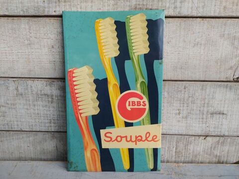 Ancien Glacoide Publicitaire Gibbs Brosse à Dents 70 Loches (37)