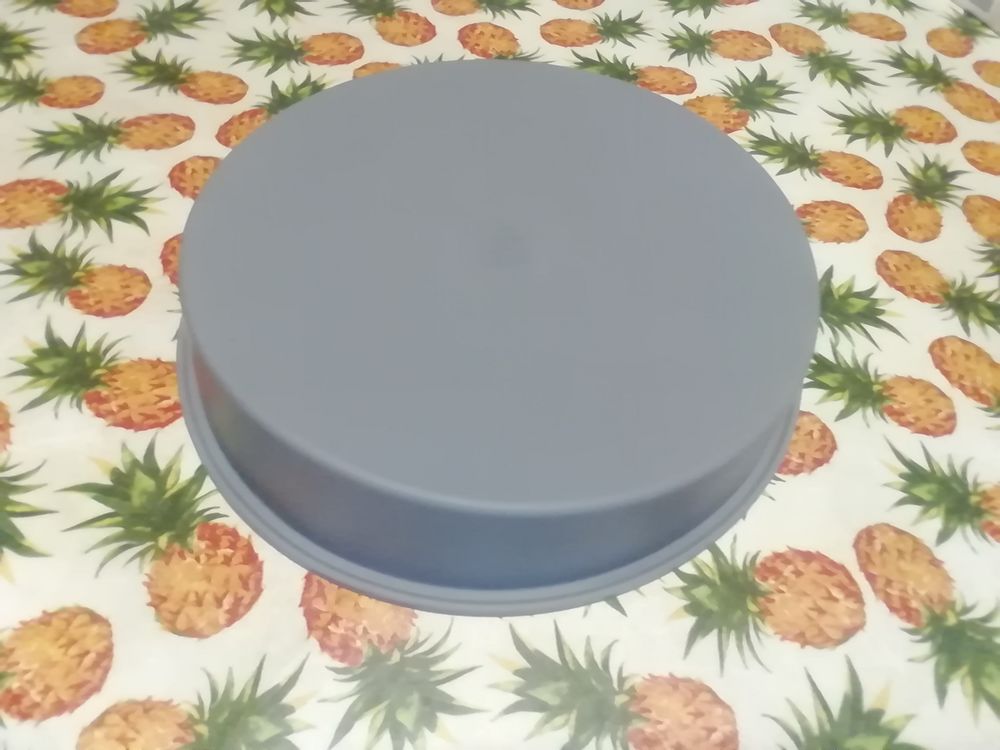 Plat rond alu avec moule silicone neuf Cuisine