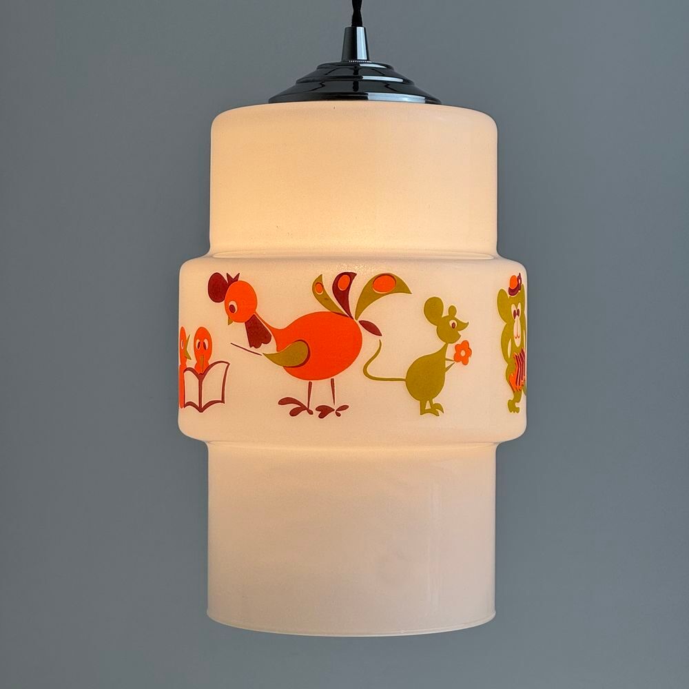 ANCIENNE SUSPENSION 1970 CHAMBRE ENFANT VINTAGE Décoration