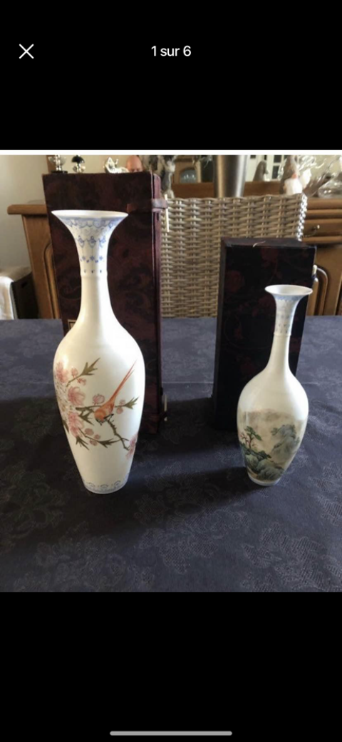 Vases porcelaine de chine  160 Taisnires-sur-Hon (59)