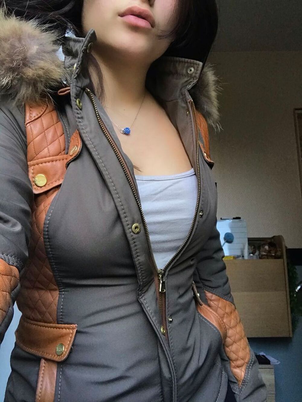 Doudoune Marron Vêtements