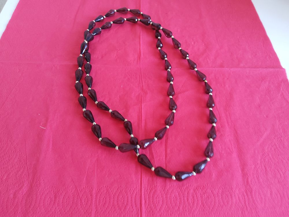 COLLIER "GOUTTES" marron Bijoux et montres