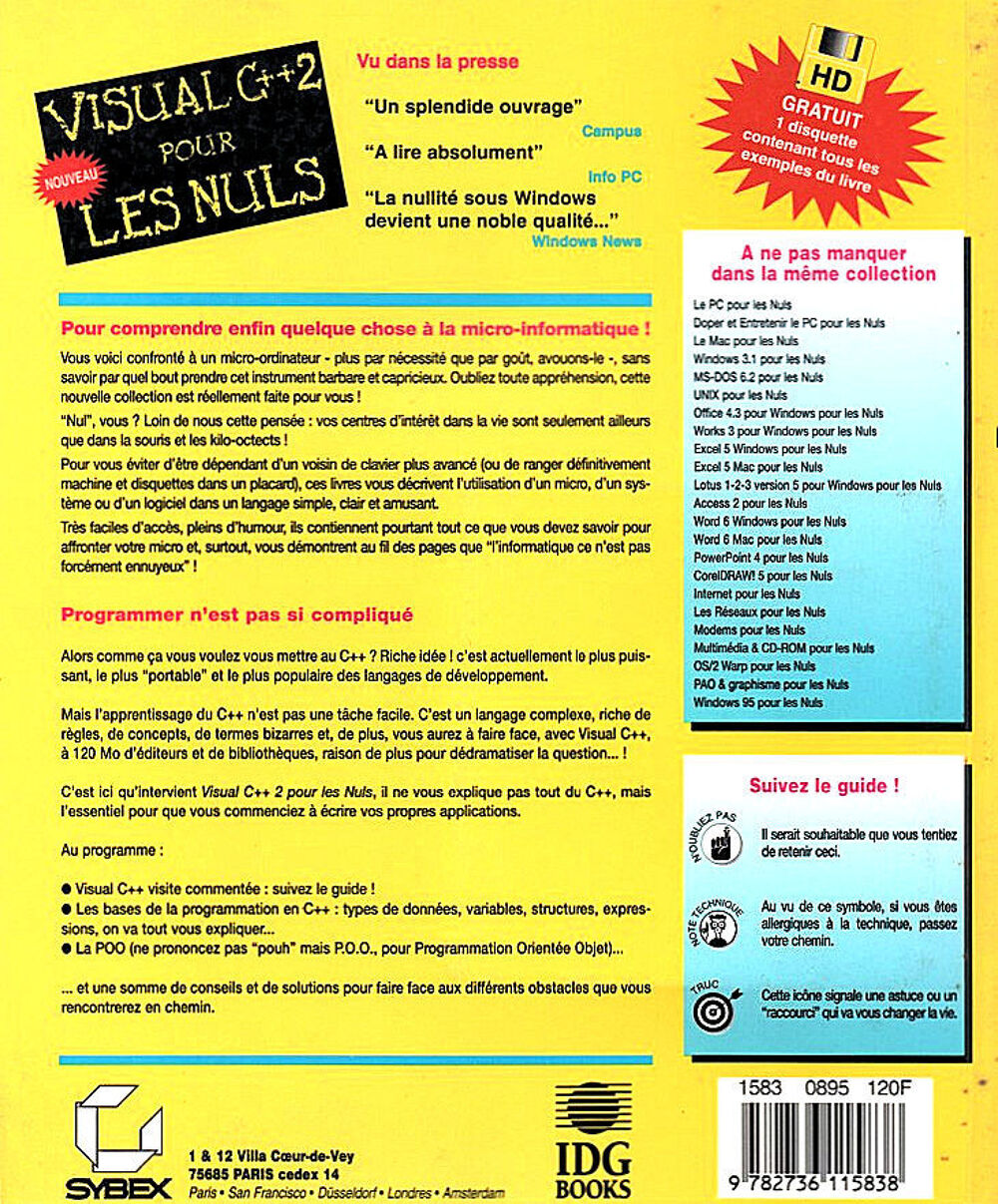 Visual C++ pour les nuls - Michael Hyman &amp; Bob Arnson Matériel informatique