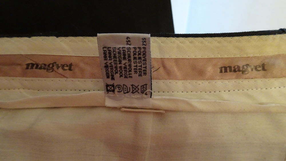Pantalon gris anthracite lainage 48 Vtements
