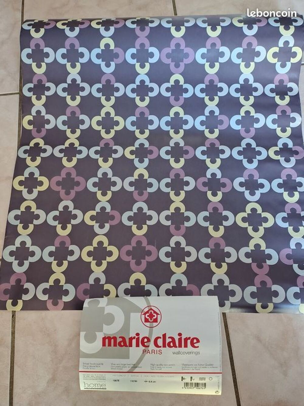 Lot de 10 rouleaux de papier peint Intiss&eacute; sans raccord Bricolage