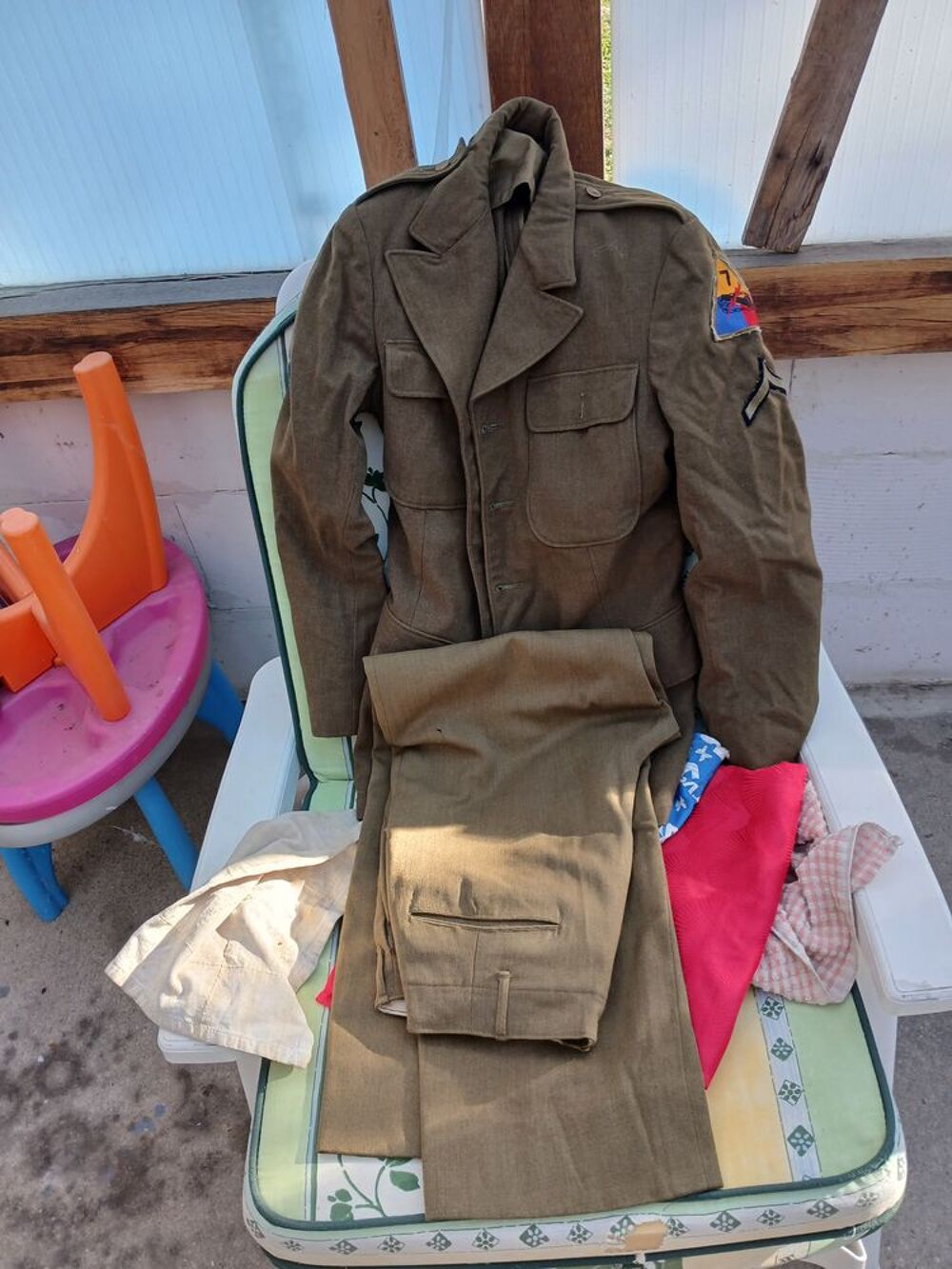 Tenu us seconde guerre mondial d origine bonne &eacute;tat Vêtements