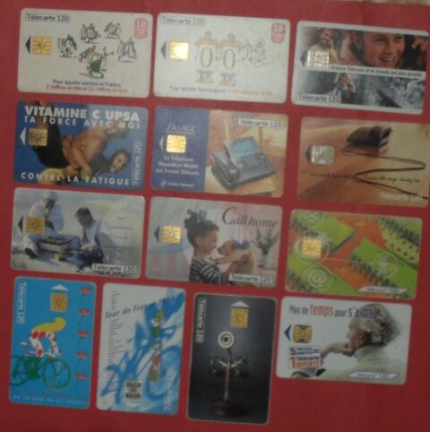 13 Cartes T�l�phoniques 120 Unit�s. 20 Montreuil (93)