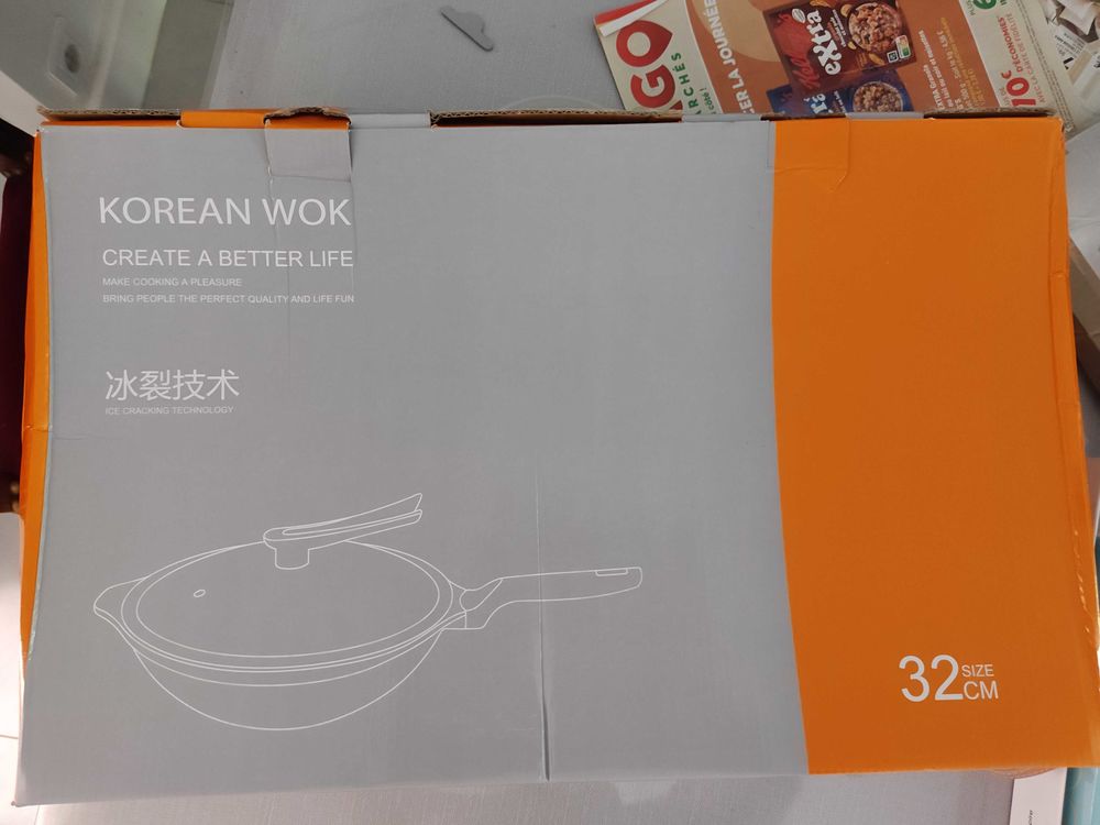 wok Cor&eacute;en 32 cm tout feu Electroménager