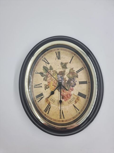 Horloge (Live Love Laugh) imitation bois 1 Vulbens (74)