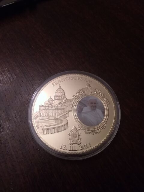 pice commemorative pape Francois 1 40 Doussard (74)
