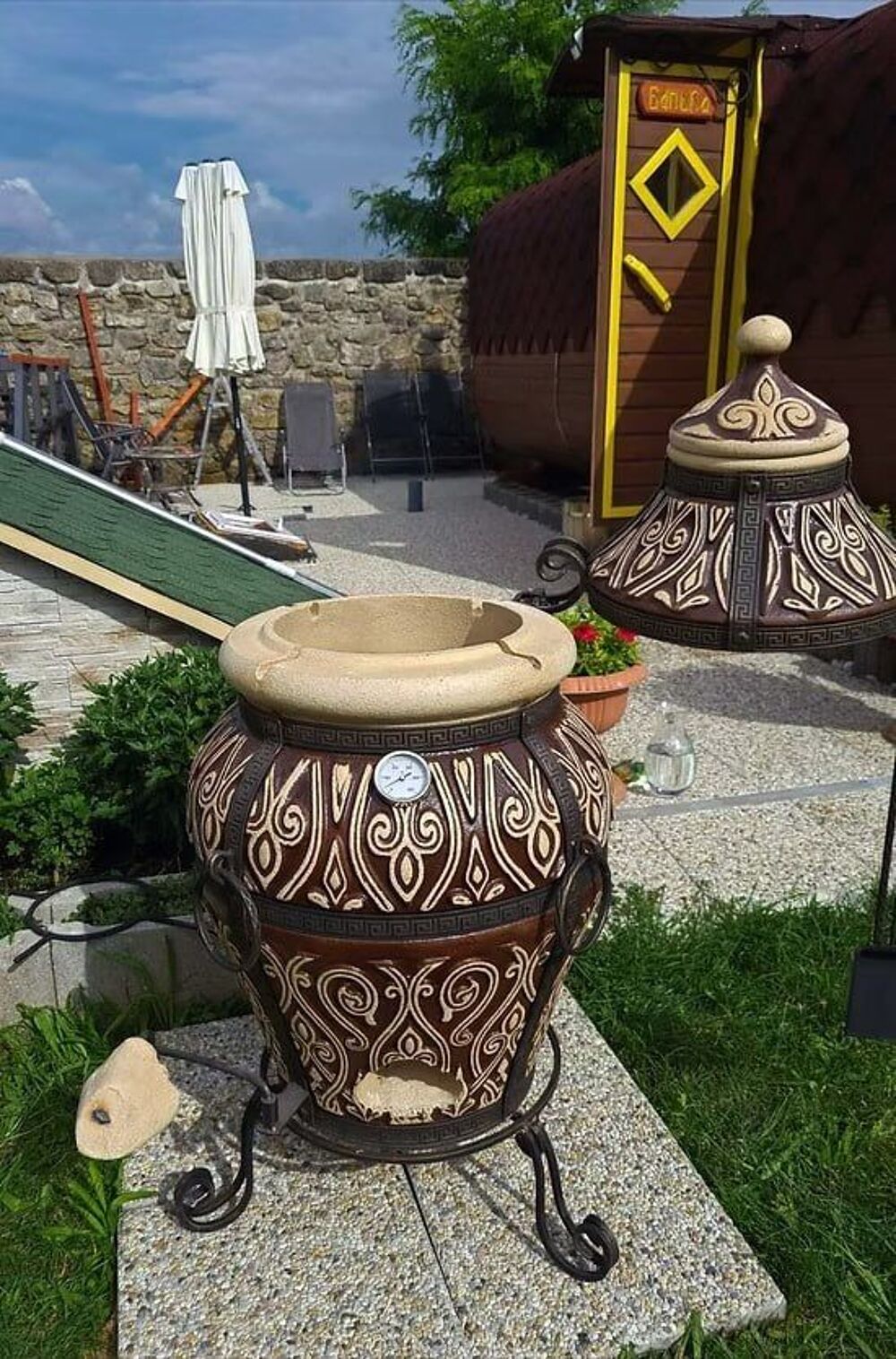 Tandoor ASIA 100L | Four barbecue XXL fait main Jardin