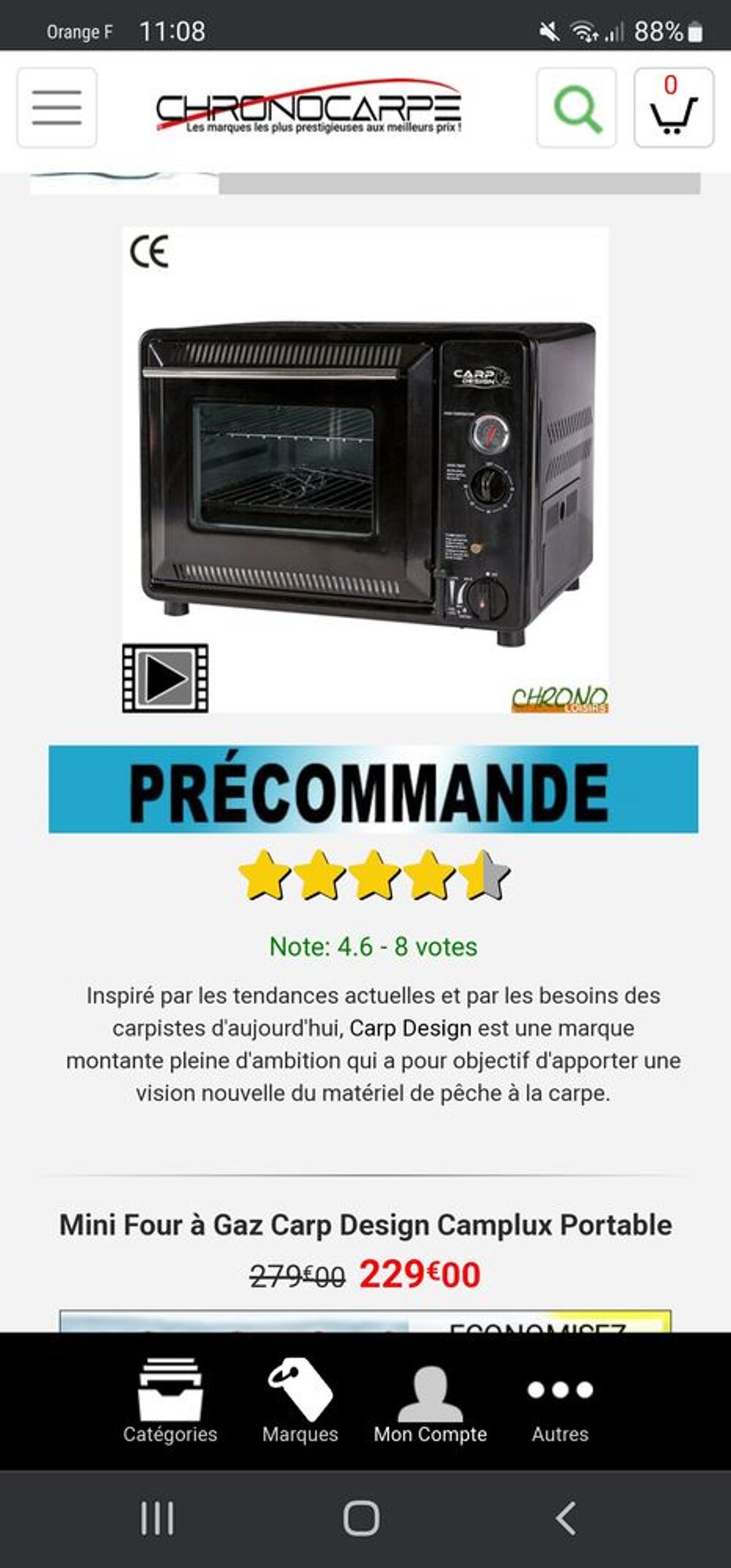 mini four &agrave; cartouche de gaz Cuisine