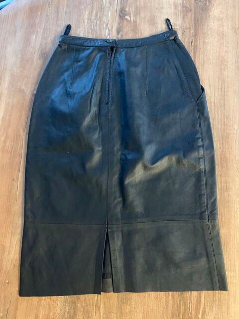 Jupe en cuir femme couleur noire Saleilles (66)