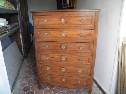 CHIFFONNIER 18me TRANSITION  BOIS NATUREL Saint-Marcel (27)