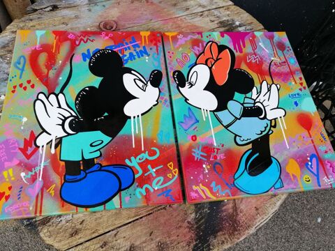 Tableau POP'Art Mickey Minnie LOVE 110 Sbazac-Concours (12)