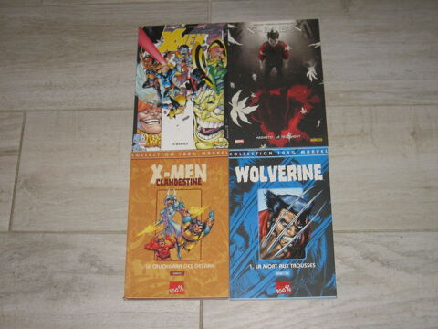 lot 4 X-MEN x-babies+ x-men clandestine+magneto le testament+ wolverine 1 100% MARVEL PANINI 30 C�zy (89)