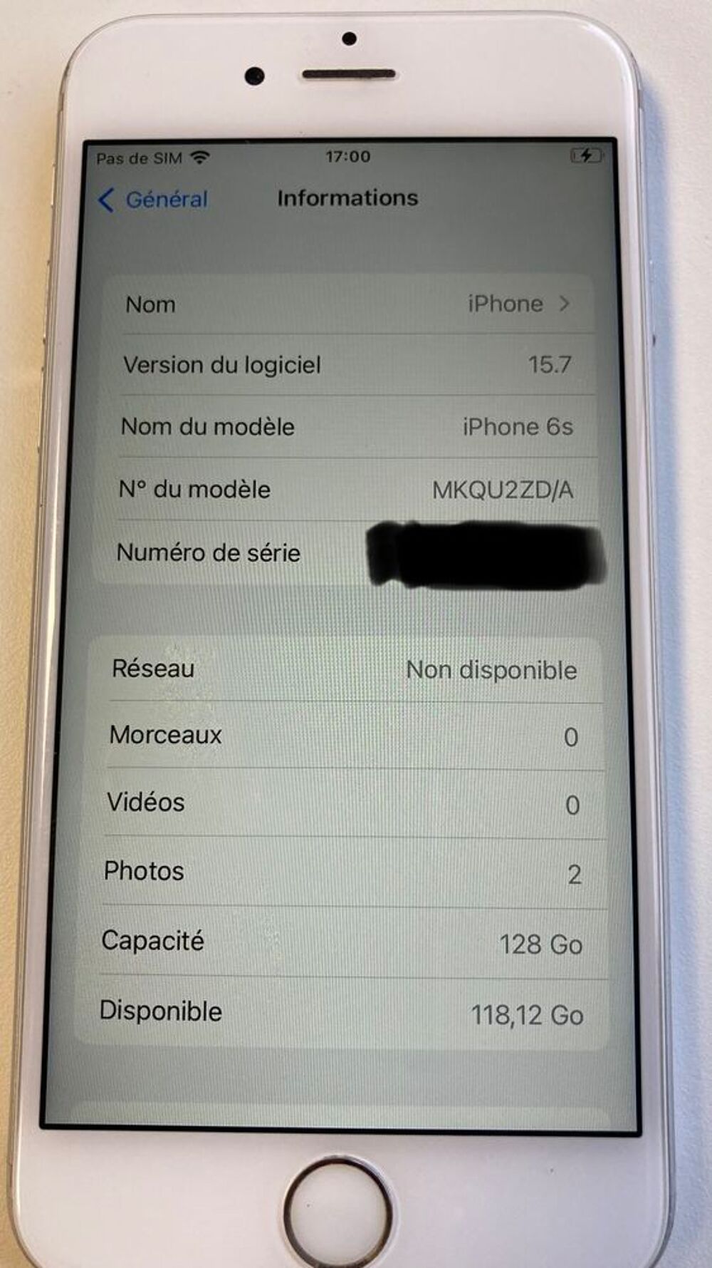 iPhone 6S 128Go Téléphones et tablettes