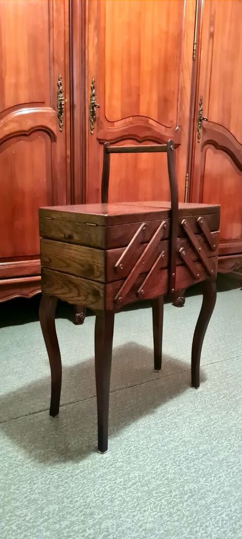 Travailleuse boite  couture vintage 60 Sebourg (59)