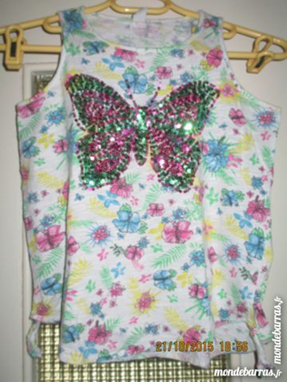 Fille tee shirt/tunique Zara Kids 12 A papillon paillet&eacute; Vtements enfants