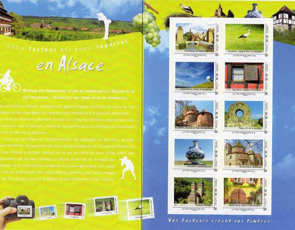 FRANCE .
FEUILLET COLLECTOR DE LA POSTE 