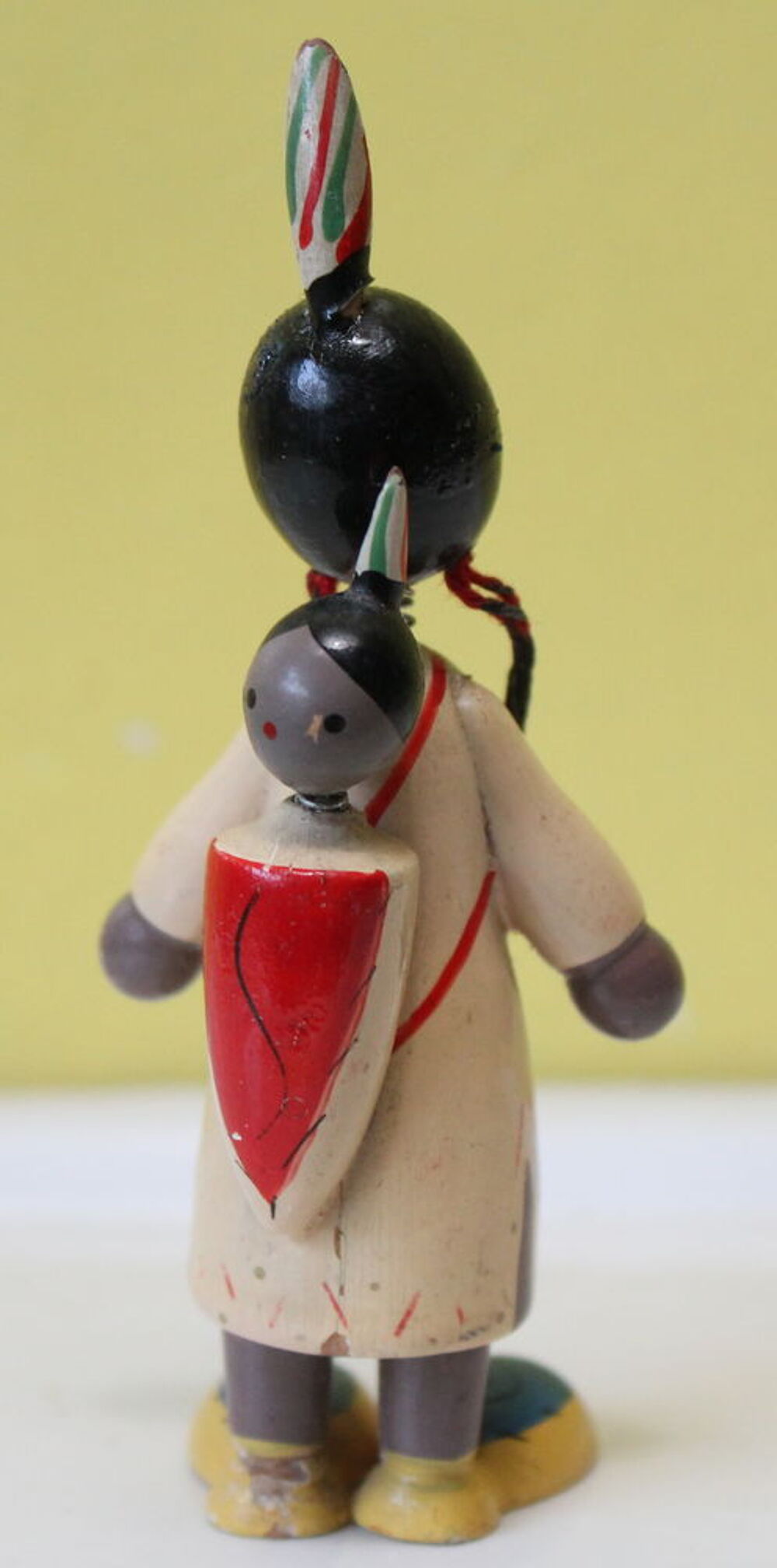 Figurine bois Bobble Head GOULA Made in Spain Indienne bebe 