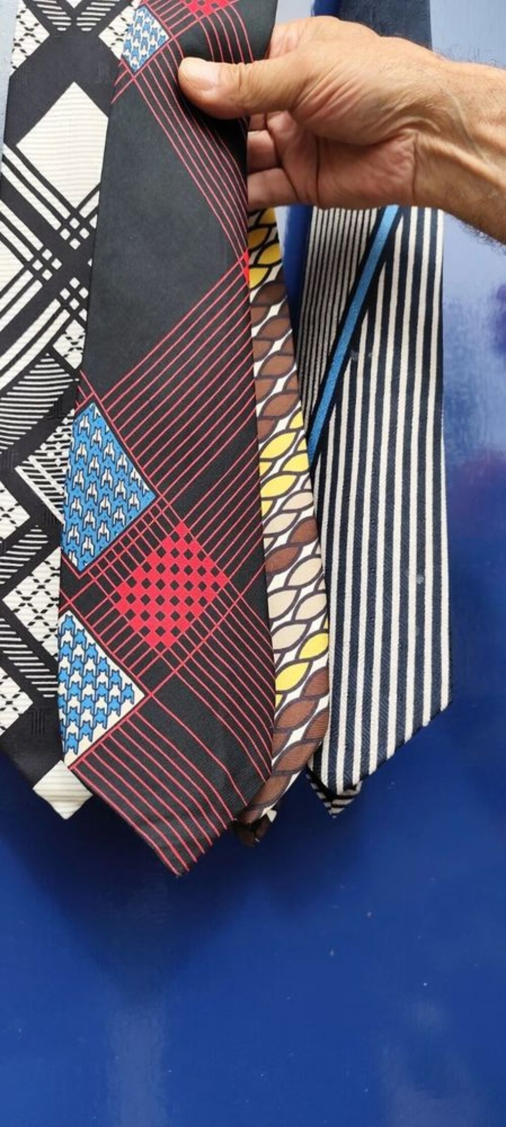 Cravates LANVIN 100% soie - Collector - Lot de 5 Vêtements