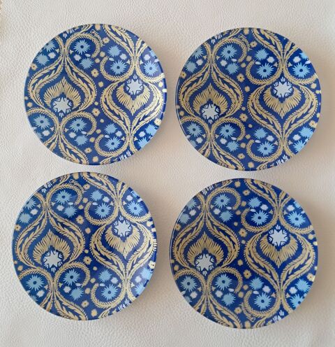 lot set de 4 assiettes � dessert coupelles Fragonard 16 Carnon Plage (34)