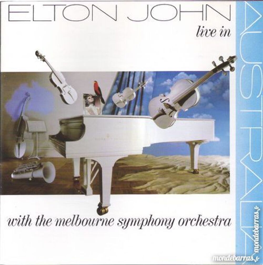 Elton John Live in Australia CD et vinyles