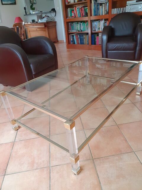 Table de salon signe Pierre Vandel 128x78cm ht 40cm.  100 Douvres-la-Dlivrande (14)