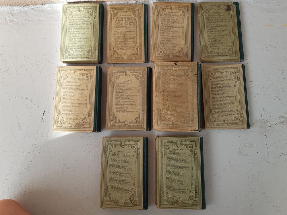 Collection Livres 1900 VOLTAIRE, SALLUSTRE, MOLIERE , etc... Livres et BD