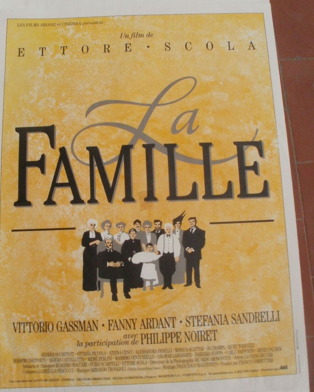 Affiche cin&eacute;ma "La Famille" de Ettore Scola Décoration