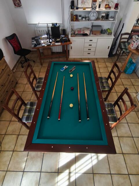 TABLE - BILLARD  et 4 chaises Gabian (34)