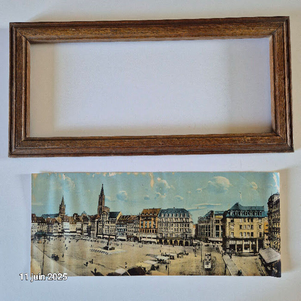 3 photos coloris&eacute;es des ann&eacute;es 1900 et les 3 cadres , Strasb 
