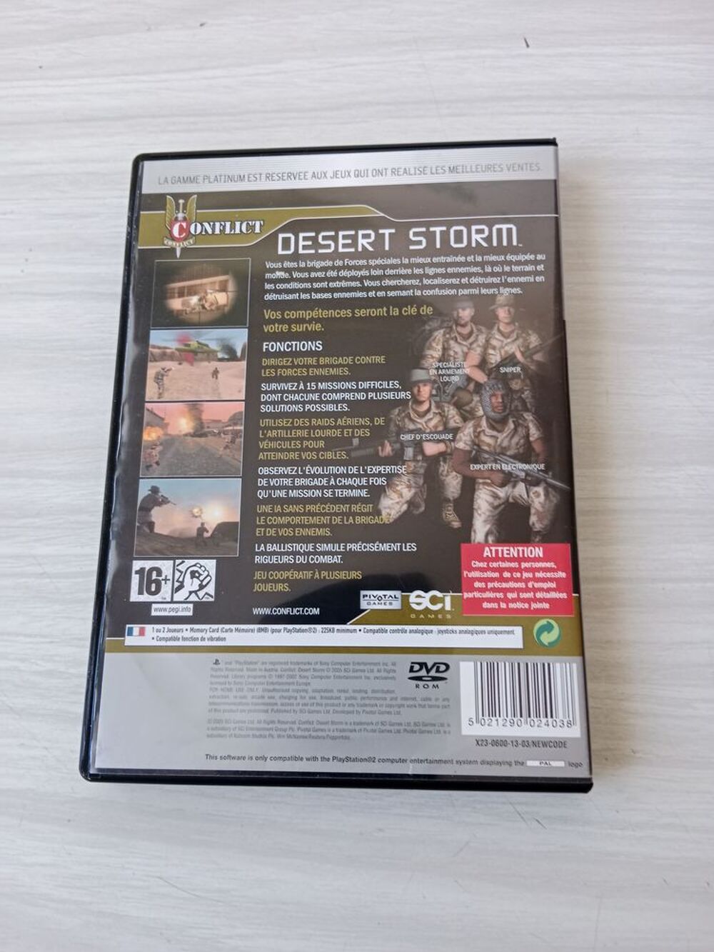 Jeu PLAYSTATION 2 D&eacute;sert Storm Consoles et jeux vidéos
