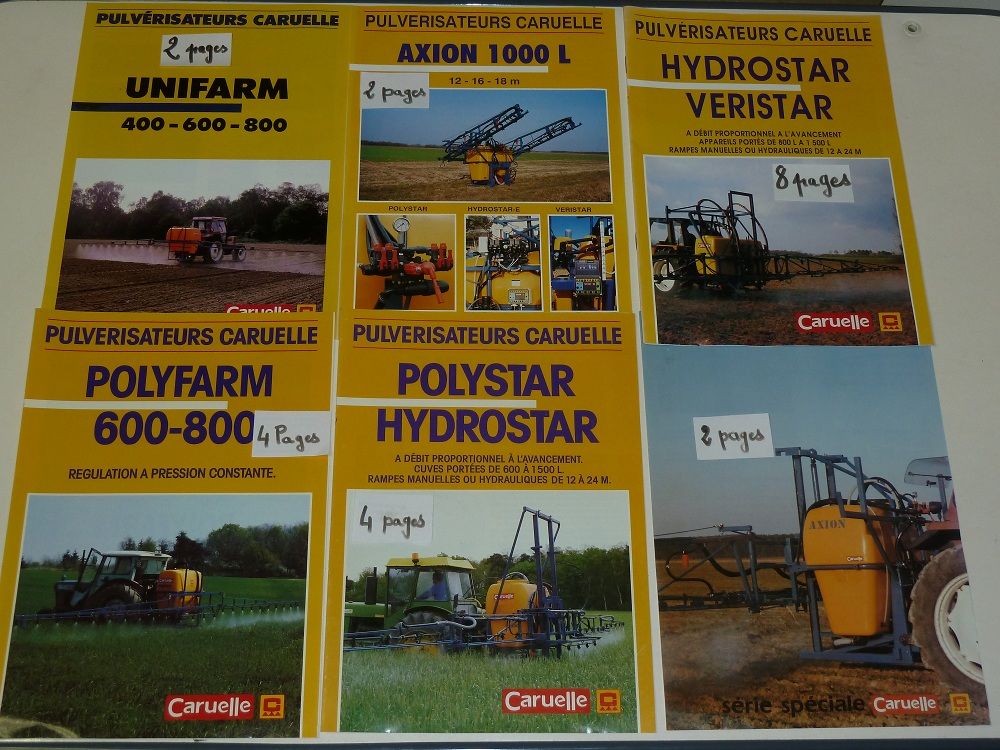 Prospectus de pulv&eacute;risateurs CARUELLE 