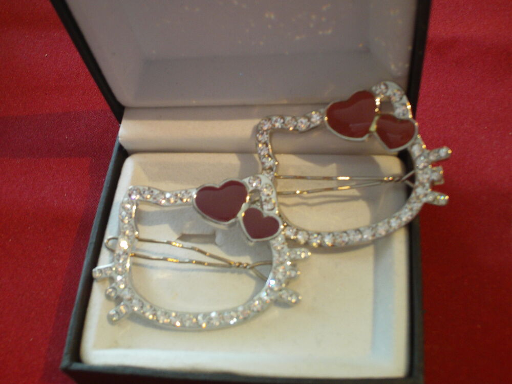 Deux barrettes &agrave; cheveux Hello Ketty stress N&deg; 261 Bijoux et montres