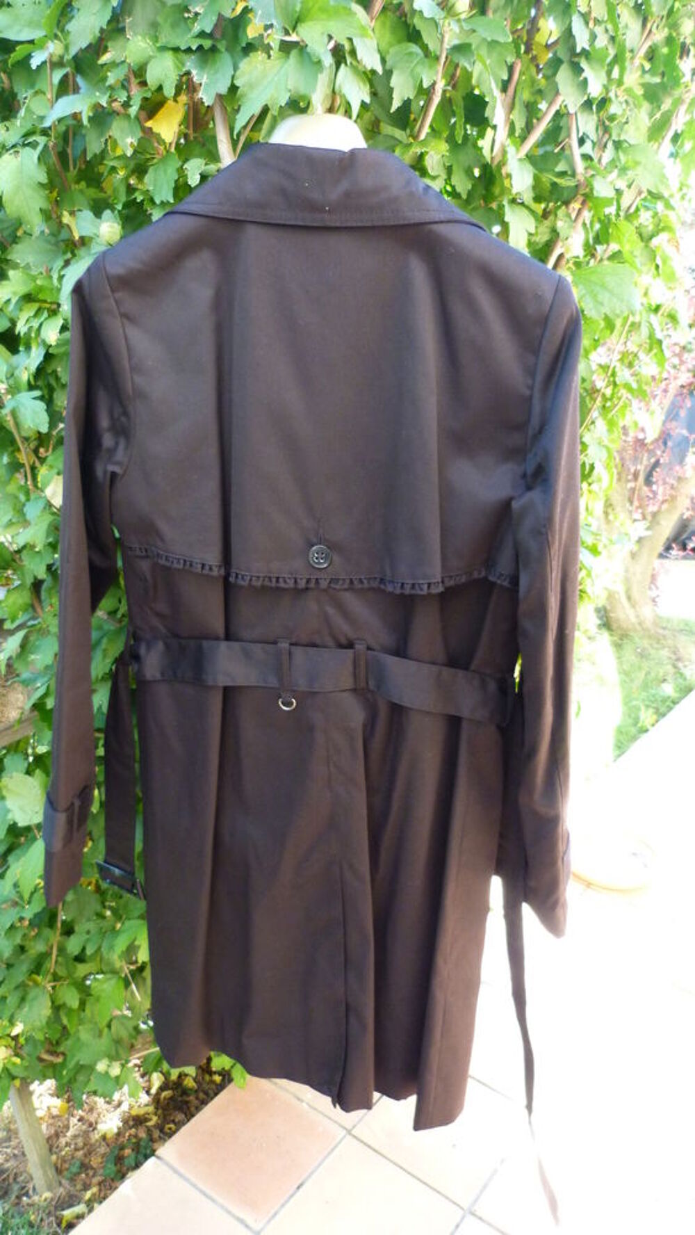 Pardessus trench noir pour femme de marque h&amp;m taille 40 Vêtements