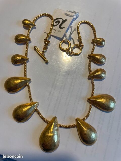 Collier souple doré Gouttes sur chaine - ANTIGONA 110 Vigneux-sur-Seine (91)