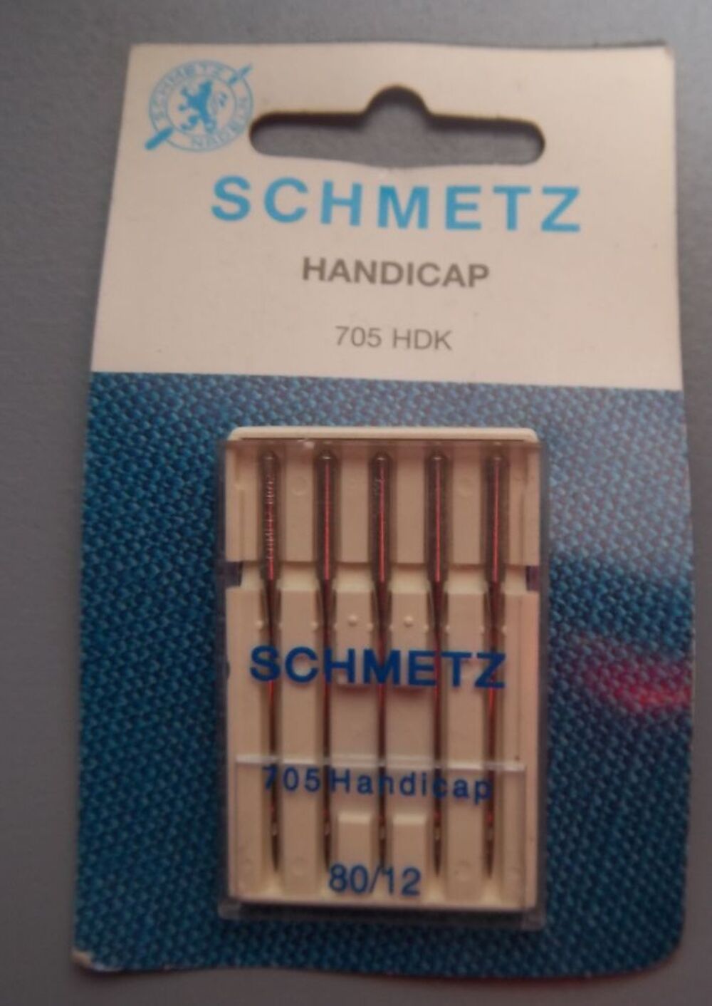 Lot de 5 Aiguilles Schmetz Handicap 705 HDK 80/12 Bricolage