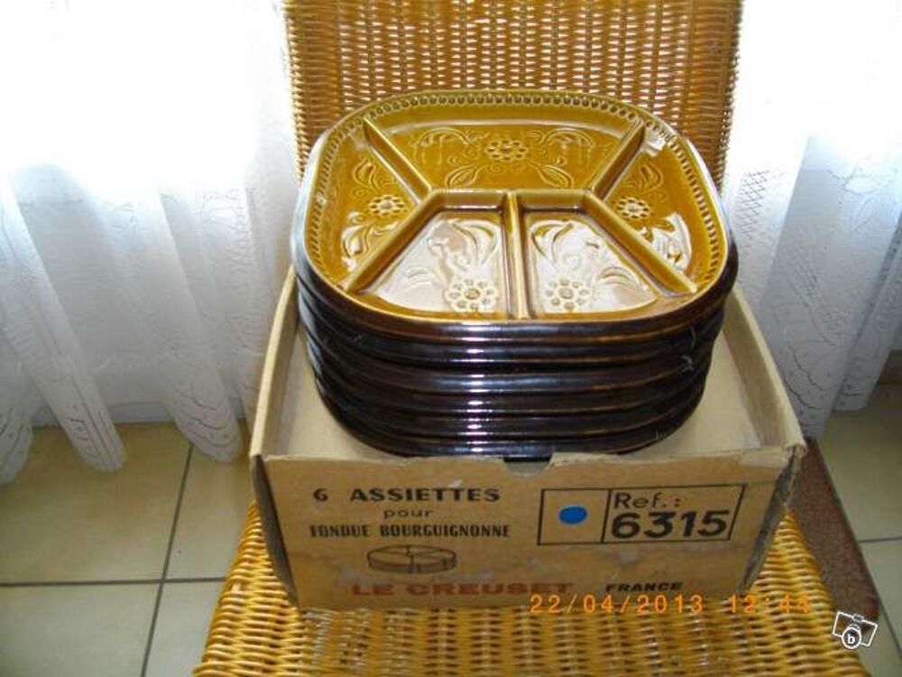 SIX ASSIETTES A FONDUE BOURGUIGNONNE Electroménager