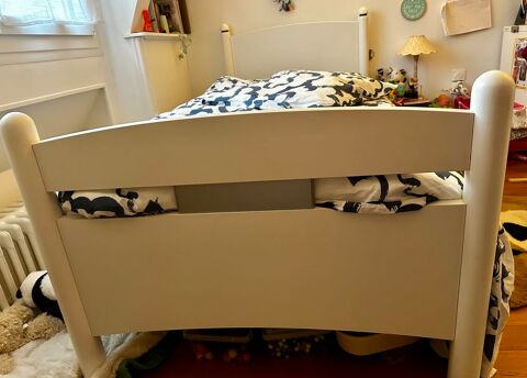 Lit Gautier 90x200 + sommier � lattes 120 Caen (14)