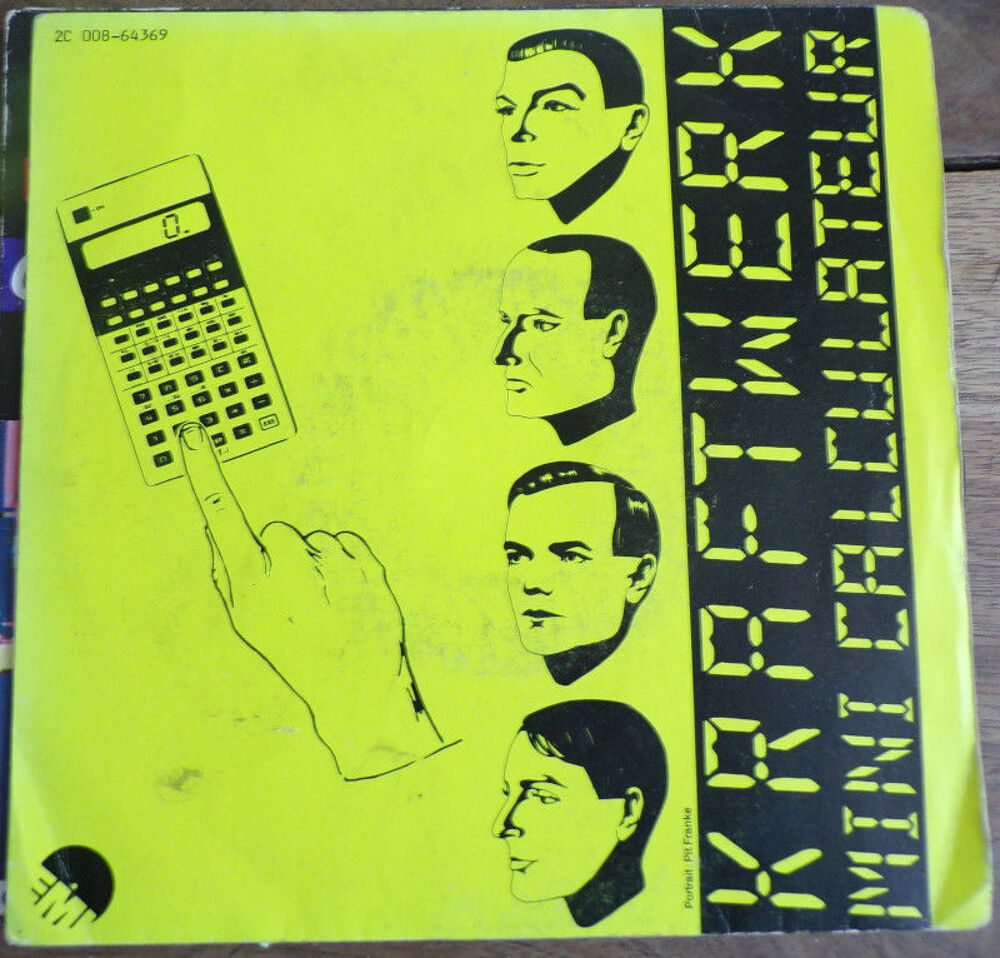 Kraftwerk mini calculateur disque vinyle CD et vinyles