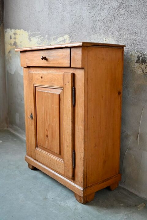 Confiturier ou bahut parisien antique patin en sapin vintag 540 Wintzenheim (68)
