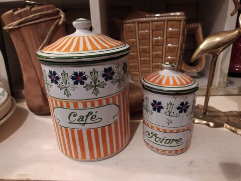 Anciens Pots  pices maills Orange Fleurs Oeillets 60 Loches (37)